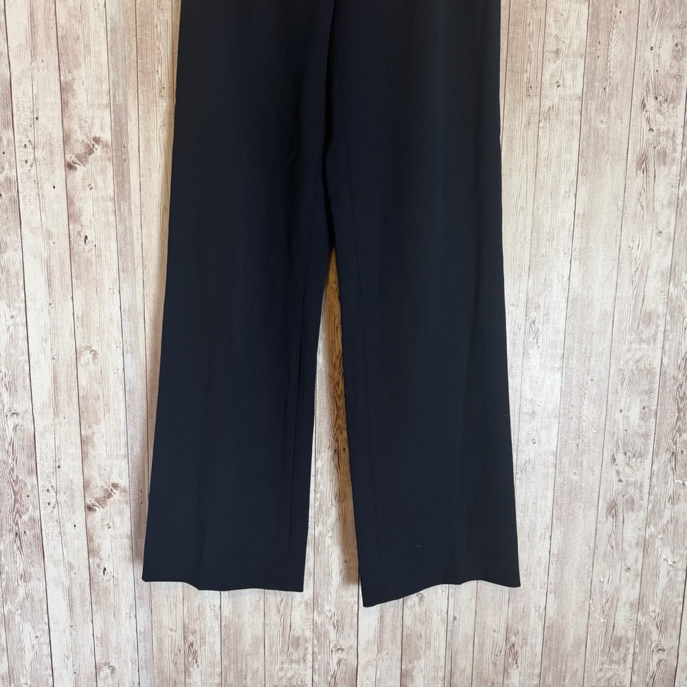 Lafayette 148 New York Navy Wool Blend Straight-Leg Dress Pants - Picture 3 of 6